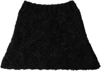 Dolce & Gabbana Gebreide Nekwarmer Sjaal - Heren - Wintersjaals - Zwart - ONE Size - Polyester - Accessoires