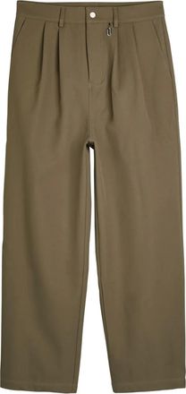 Only the Blind Pantaloni pliss&eacute; in twill - Verde