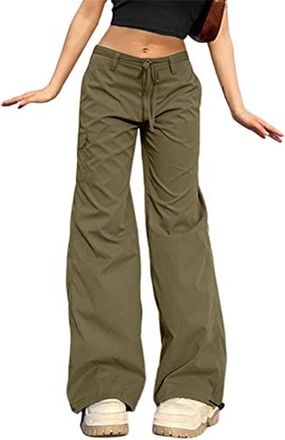 Jeans Femme Baggy Taille Haute - Coupe Large Et Confortable - Pantalon Stretch Décontracté Style Hip-hop Y2K