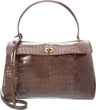 Tiffany & Fred Large Smooth Leather Tote
