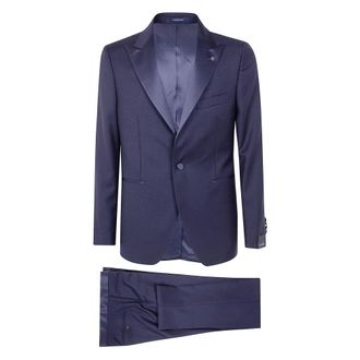 Tagliatore Heren, Pakken, Blauw, Maat: 2XL