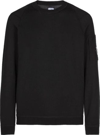 C.P. Company Jersey sweatshirt met ronde hals - Heren - Sweatshirts - Zwart - M - Katoen - Hoodies & sweatvesten