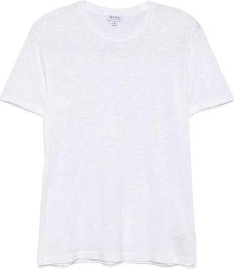 Sunspel T-shirt con fiammatura - Bianco