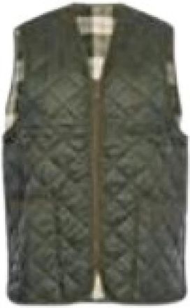 Barbour Gewatteerde Zip-In Voering - Heren - Bodywarmers - Groen - 4XS - Katoen - Jassen