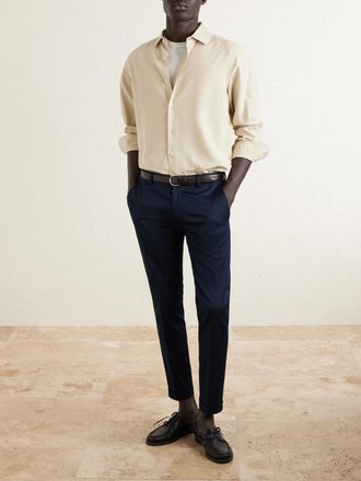 Paul Smith Straight-Leg Cotton-Blend Twill Trousers