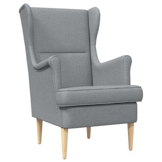 vidaXL Sill&oacute;n Gris Claro Tela Vidaxl