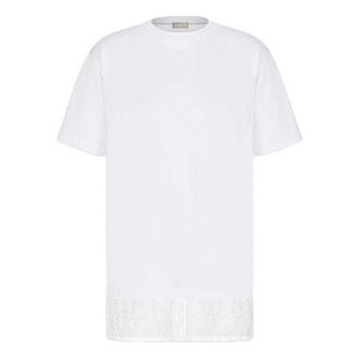 Dior Mens DIOR Large Version Short Sleeve White 113J632A0677-C080