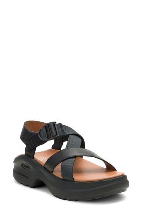 Chaco Cushform Sport Sandal in Black at Nordstrom, Size 11