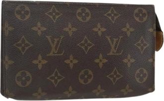 Louis Vuitton Pre-owned Clutches, female, Brown, Size: ONE SIZE Pre-owned Canvas Clutch