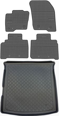 OEM Juego De Alfombrillas De Goma Para Coche Y Alfombrilla Para Maletero Para Ford S-max Ii Minivan Desde Septiembre De 2015