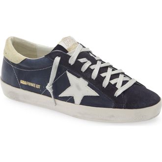 Golden Goose Super-Star Sneaker in Navy Blue/Butter/Milk at Nordstrom, Size 11Us