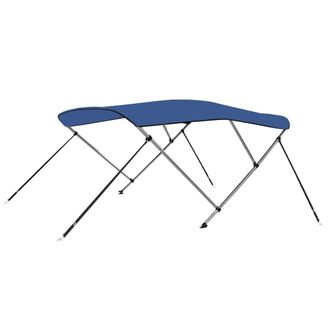 vidaXL Toldo Bimini De 3 Arcos Azul 183x180x137 Cm Vidaxl