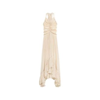 Blumarine Gowns, female, Beige, Size: XS Dress Blumarine