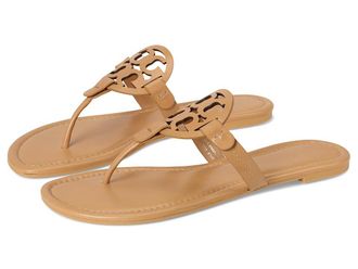 Tory Burch Miller Sandal Womens Shoes Honeycomb Tan : 5.5 M, Leather