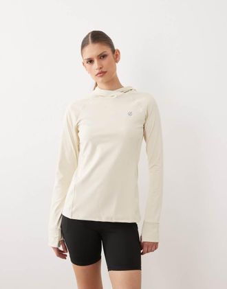 Dare 2B Felpa con cappuccio super morbida ad asciugatura rapida color latte di mandorla-Neutro