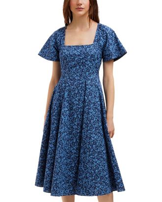 Draper James Caitlyn Square Neck Midi Dress