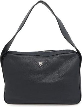 Prada Pre-owned Handbags, female, Blue, Size: ONE SIZE Pre-owned Leather prada-bags