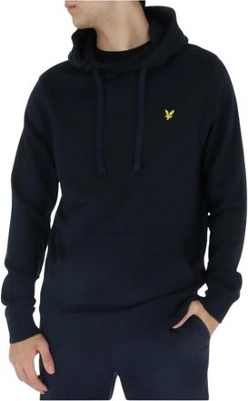 Lyle & Scott Klassieke Logo Hoodie - Heren - Hoodies - Blauw - L - Katoen - Hoodies & sweatvesten