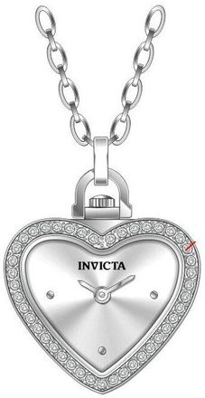 Invicta Mini Angel Quartz Crystal Silver Dial Ladies Watch 49937