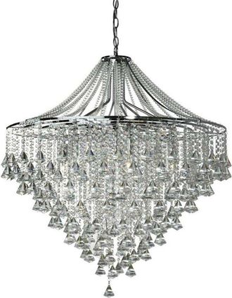 Searchlight Dorchester - 7 Light Chandelier Chrome Finish, E14 - Searchlight