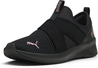 Puma Womens Softride Harli Slip on Training Shoes Sneaker, Black-Black-Rose Gold Ah25, 7.5 UK