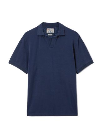 MC2 Saint Barth Blue Charles Cotton Pique Polo Shirt