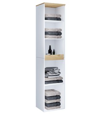 VCM Muebles De Ba&ntilde;o Estante De Pared Gabinete Alto Cosila 165x30x33 - Vcm