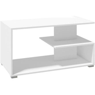 OEM Tavolino Da Caff&egrave; Moderno Nina 100x50x55 Bianco