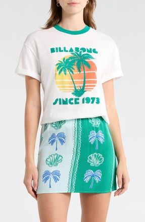 Billabong My Beach Club Graphic Ringer T-Shirt in Salt Crystal at Nordstrom, Size X-Small