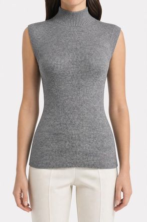 Brunello Cucinelli Womens Grey Silk Linen Sweater, Size M