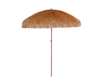 DCB Garden Dcb Garden - Hawai - Sombrilla Con Flecos En Acero Acabado Madera
