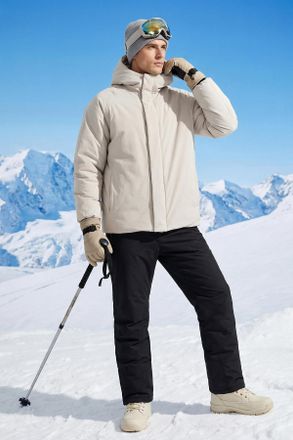 Trendyol MAN Heren Ecru Effen Oversized Winter Jassen