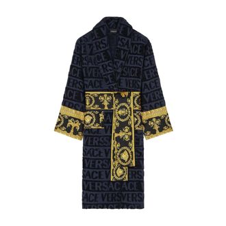 Versace Robes, female, Blue, S, I Love Baroque Bathrobe