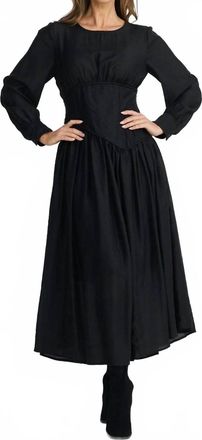 Brave & True Martina Midi Dress In Black