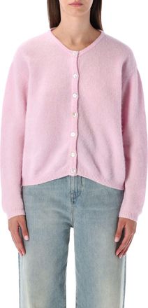 American Vintage Pastel Pink Vito Wool-Blend Cardigan