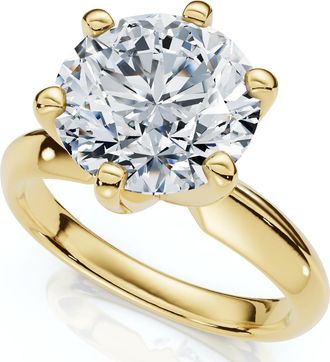 Pompeii3 2 1/2 Carat Certified Diamond Solitaire Engagement Ring 14k Gold Lab Grown