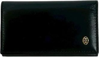 Cartier Pre-owned Wallets, male, Black, Size: ONE SIZE Pre-owned Leather Key Case