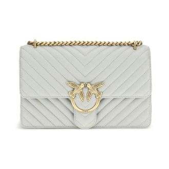 Pinko Love One Classic Shoulder Bag - - Bags - Donna - Grigio - ONE SIZE