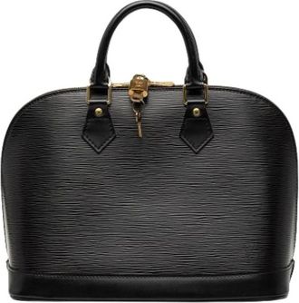 Louis Vuitton Pre-owned Handbags, female, Black, Size: ONE SIZE Pre-owned Vintage Leather Handbag