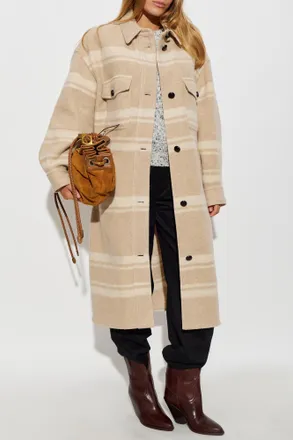 Isabel Marant Djila Coat, Womens, Beige