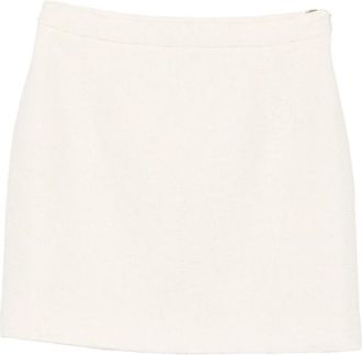 Alessandra Rich Boucl&eacute;-knit Mini Skirt