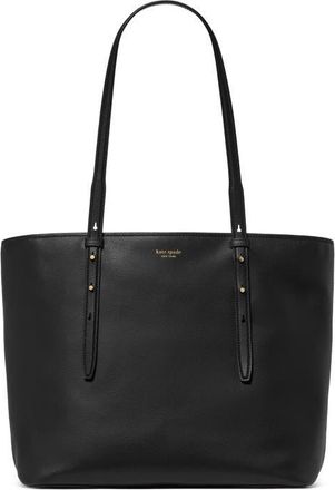 Kate Spade New York do it all fine grain leather tote in Black at Nordstrom
