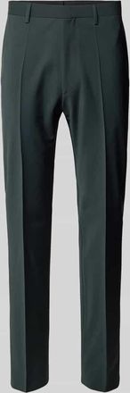 Roy Robson Stretch Fit Anzughose mit Bügelfalten in Dunkelgruen, Größe 50