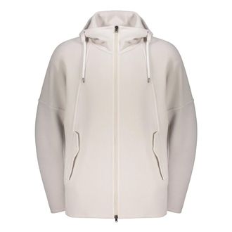 Herno Jassen, Heren, Beige, L, Wol, Lichtgewicht Jas met Capuchon