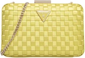 Guess Twiller Clutch - Dames - Clutches - Groen - ONE Size - Katoen - Tassen