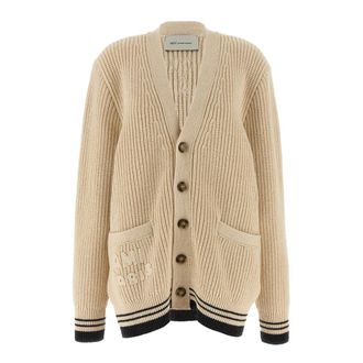 Ami Cardigans, female, Beige, Size: XS College Cardigan