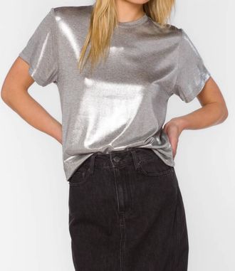 Velvet Heart Zelda Short Sleeve Tee In Silver