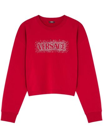 Versace Cielo Stellato sweatshirt - women - Cotton - 42 - Red