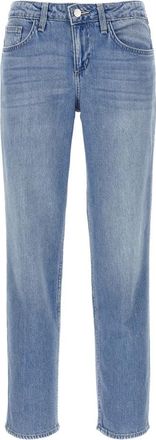 L'agence Nevia Slouchy Straight-Leg Jeans - Dames - Regular Fit Jeans - Blauw - W30 - Katoen - Jeans
