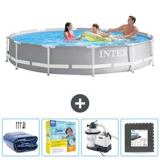 Intex Piscina Prism Frame Redonda - 366x76 Cm - 7-piezas Scb68
